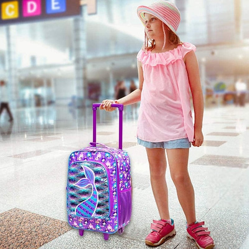 GXTVO Kids Suitcase with Wheels for Girls and Boys, Rolling Carry on Luggage for Toddler Children - Image 2